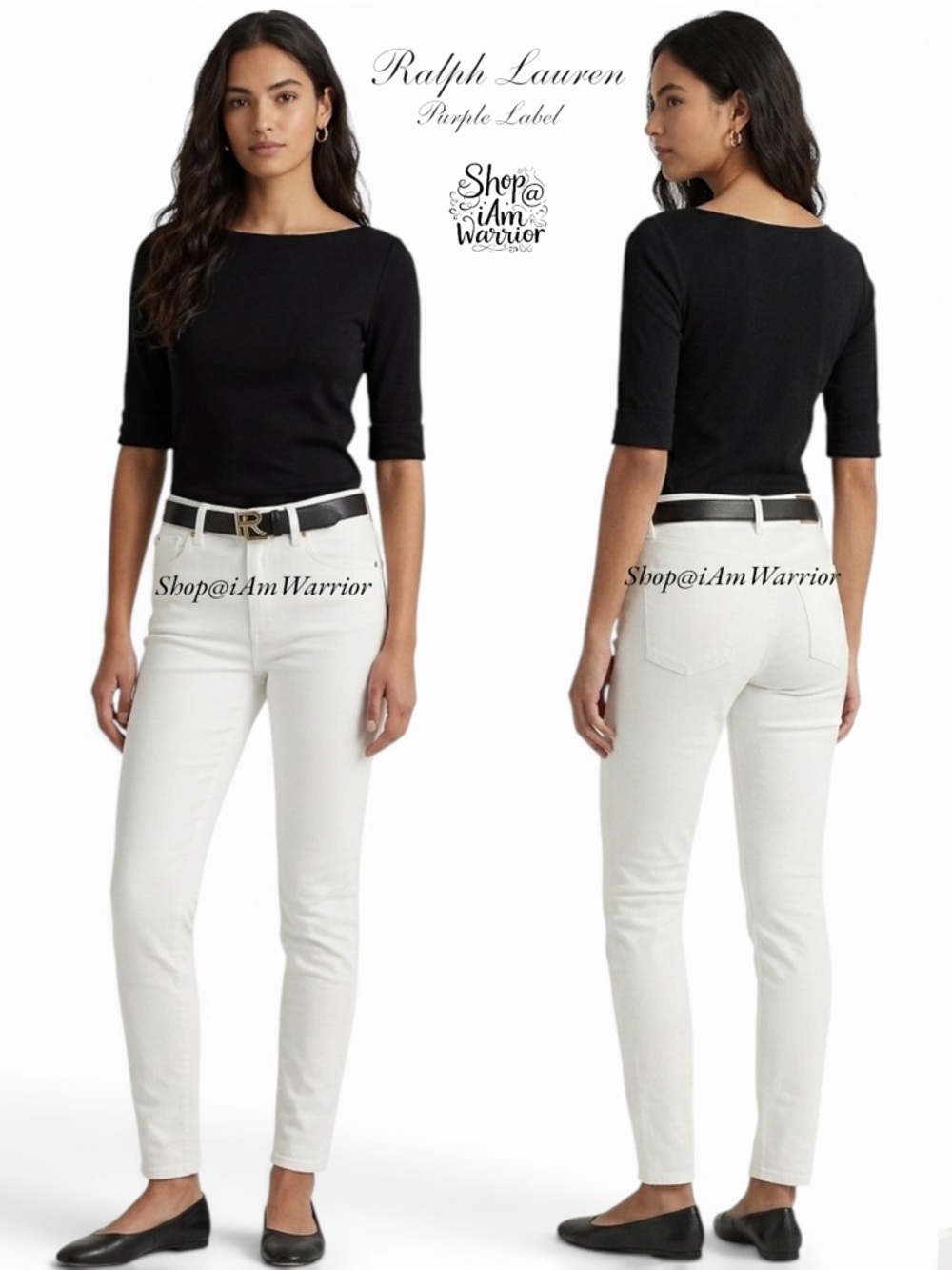 Ralph Lauren Collection rinsed white 105 skinny jeans *shop@iamwarrior